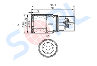 Фильтр топливный 1-14UNS (PL270x) (PL270)
