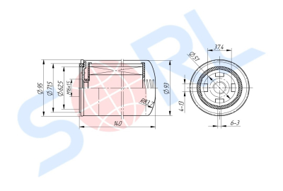 Фильтр топливный M16x1.5 ZETTELMEYER, MERCEDES-BENZ, KHD, LIEBHERR (H17WK02)
