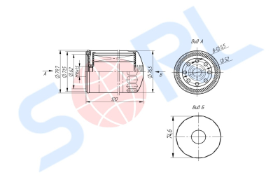 Фильтр топливный M16x1.5 CASE IH, BOMAG, CATERPILLAR, CLAAS, IVECO, RENAULT, VOLVO (1902134)