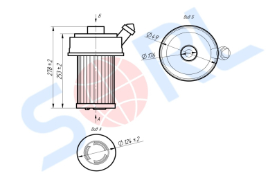 Фильтр воздушный THERMO KING, CARRIER (A8036)