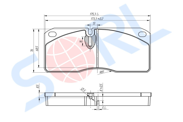 Колодки тормозные дисковые IVECO, RENAULT (001906144)