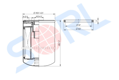 Фильтр топливный M32x1.5 VOLVO, RENAULT (FF5507)