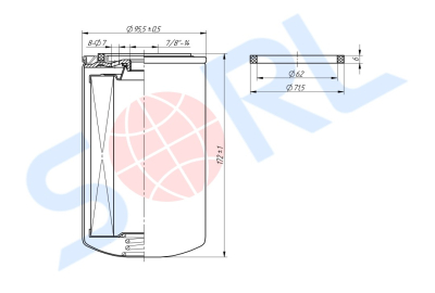Фильтр топливный YUTONG, DONGFENG, GOLDEN DRAGON, KING LONG (FF5767)